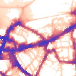 Daytime road noise heatmap for SW1E 6AB