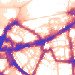 Daytime road noise heatmap for SW1E 6AJ