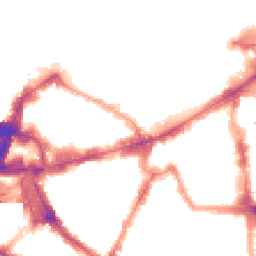 Night-time road noise heatmap for SW1E 6AJ