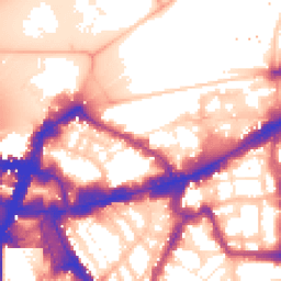 Daytime road noise heatmap for SW1E 6AL