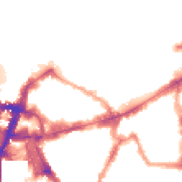 Night-time road noise heatmap for SW1E 6AL