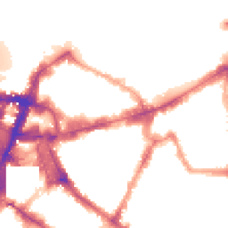 Night-time road noise heatmap for SW1E 6AN