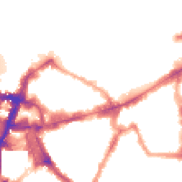 Night-time road noise heatmap for SW1E 6AQ