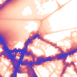 Daytime road noise heatmap for SW1E 6AY