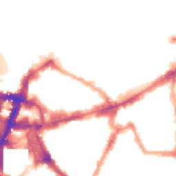 Night-time road noise heatmap for SW1E 6BS