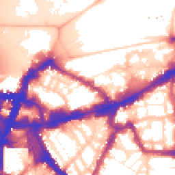 Daytime road noise heatmap for SW1E 6BT
