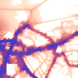 Daytime road noise heatmap for SW1E 6DR