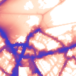 Daytime road noise heatmap for SW1E 6DX