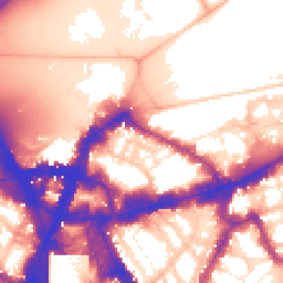 Daytime road noise heatmap for SW1E 6DY