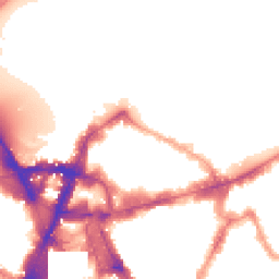 Night-time road noise heatmap for SW1E 6DY