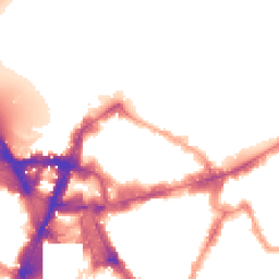 Night-time road noise heatmap for SW1E 6HL