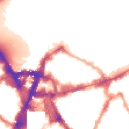 Night-time road noise heatmap for SW1E 6HX