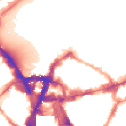 Night-time road noise heatmap for SW1E 6JP