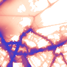 Daytime road noise heatmap for SW1E 6LB