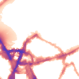 Night-time road noise heatmap for SW1E 6LD