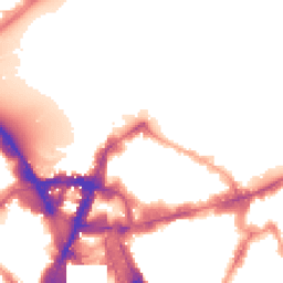 Night-time road noise heatmap for SW1E 6NR