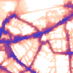 Daytime road noise heatmap for SW1E 6QT