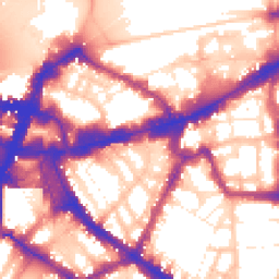 Daytime road noise heatmap for SW1E 6RA