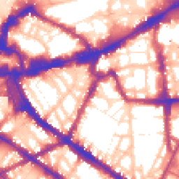 Daytime road noise heatmap for SW1P 1BS