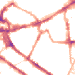 Night-time road noise heatmap for SW1P 1BS