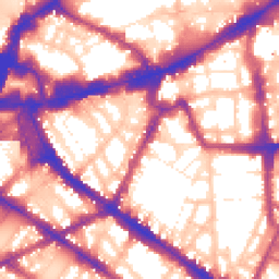 Daytime road noise heatmap for SW1P 1BU