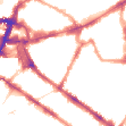 Night-time road noise heatmap for SW1P 1DP