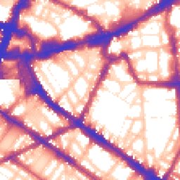 Daytime road noise heatmap for SW1P 1DS