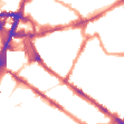 Night-time road noise heatmap for SW1P 1EB