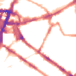 Night-time road noise heatmap for SW1P 1EF
