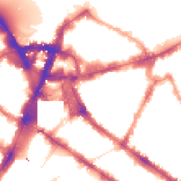 Night-time road noise heatmap for SW1P 1EN