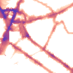 Night-time road noise heatmap for SW1P 1ET