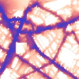 Daytime road noise heatmap for SW1P 1EW
