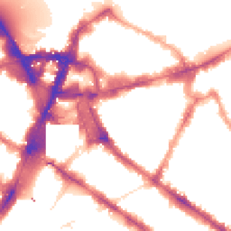 Night-time road noise heatmap for SW1P 1EW