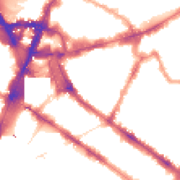 Night-time road noise heatmap for SW1P 1EY