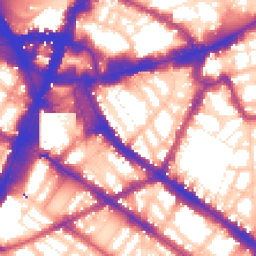 Daytime road noise heatmap for SW1P 1EZ
