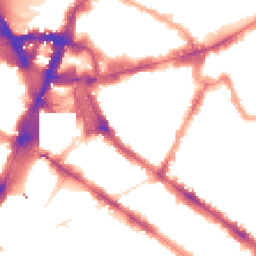 Night-time road noise heatmap for SW1P 1EZ