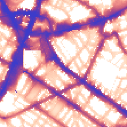 Daytime road noise heatmap for SW1P 1FZ