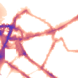 Night-time road noise heatmap for SW1P 1HG
