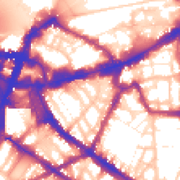 Daytime road noise heatmap for SW1P 1HJ