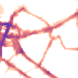 Night-time road noise heatmap for SW1P 1HJ
