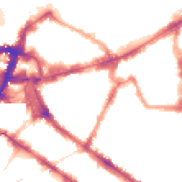 Night-time road noise heatmap for SW1P 1HN