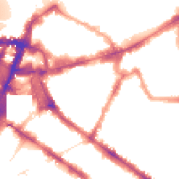 Night-time road noise heatmap for SW1P 1HW