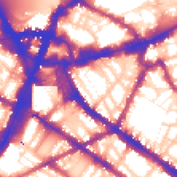 Daytime road noise heatmap for SW1P 1HX