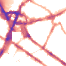 Night-time road noise heatmap for SW1P 1HX