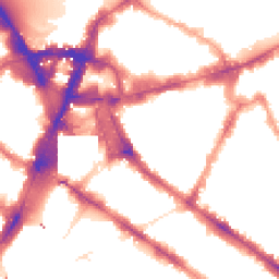 Night-time road noise heatmap for SW1P 1HZ