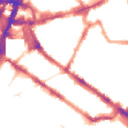 Night-time road noise heatmap for SW1P 1JH