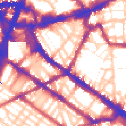 Daytime road noise heatmap for SW1P 1JJ