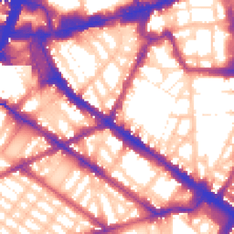 Daytime road noise heatmap for SW1P 1LJ