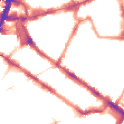 Night-time road noise heatmap for SW1P 1LJ