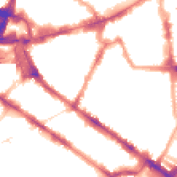 Night-time road noise heatmap for SW1P 1LQ